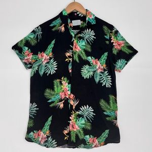 CIAO Men's Linen Short Sleeve Shirt